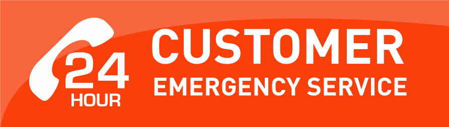 Customer emergency service - 24 hours
